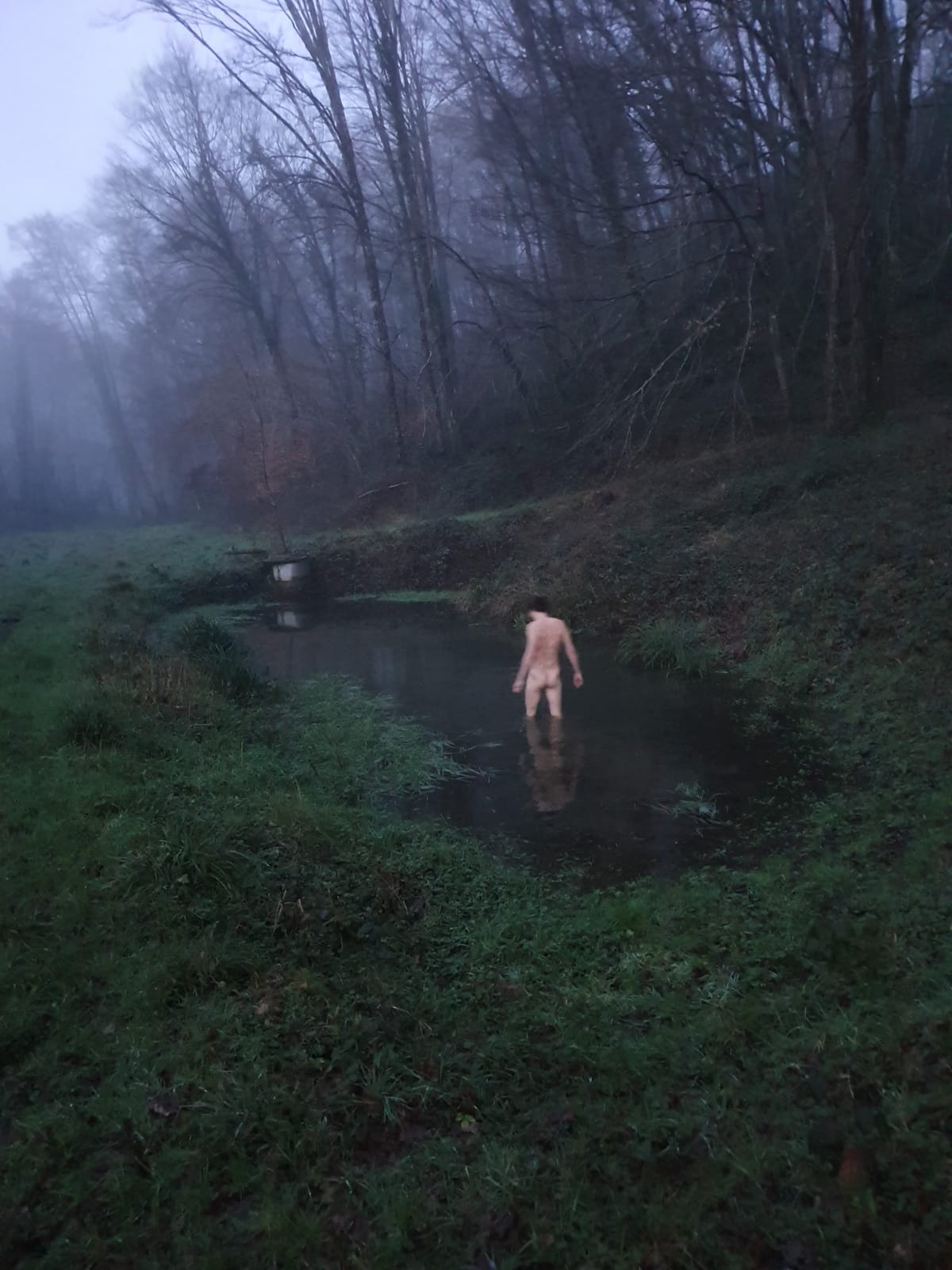 You go into the water, and, as expected, it’s quite cold. In fact, it’s colder than that.